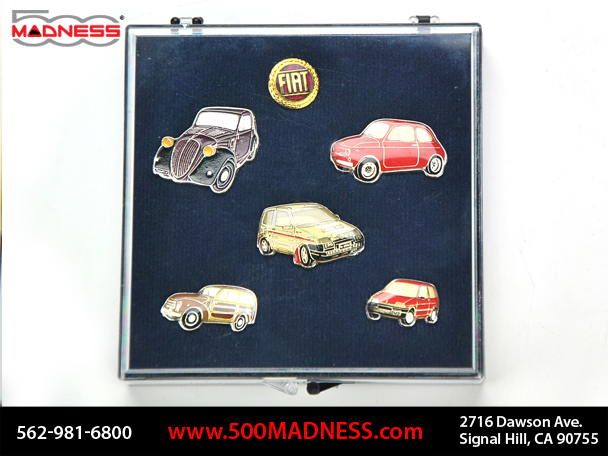 Fiat Pin Set - "500 Story" 6 Piece Set